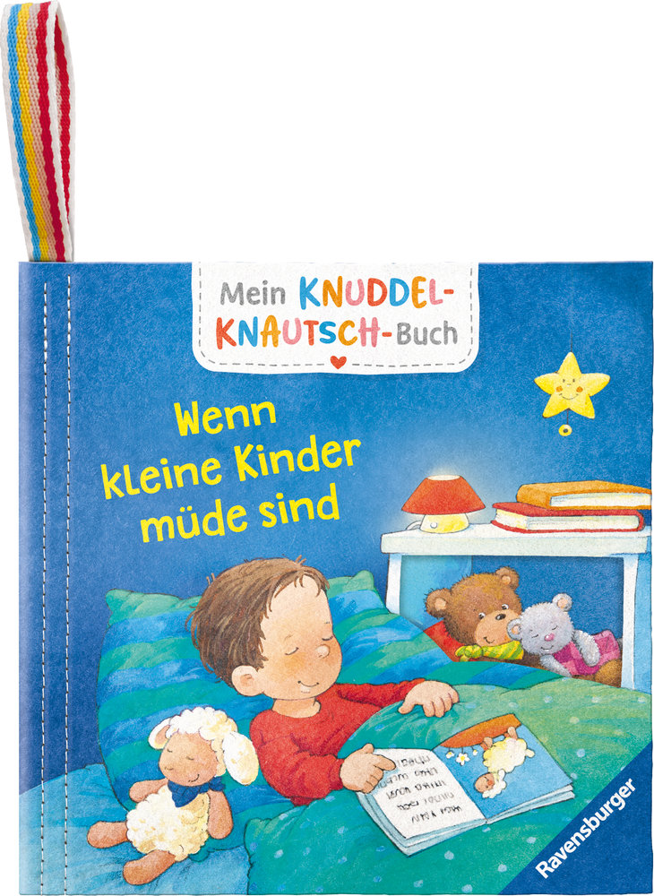 Mein Knuddel-Knautsch-Buch: Wenn kleine Kinder müde sind; weiches Stoffbuch, waschbares Badebuch, Babyspielzeug ab 6 Monate