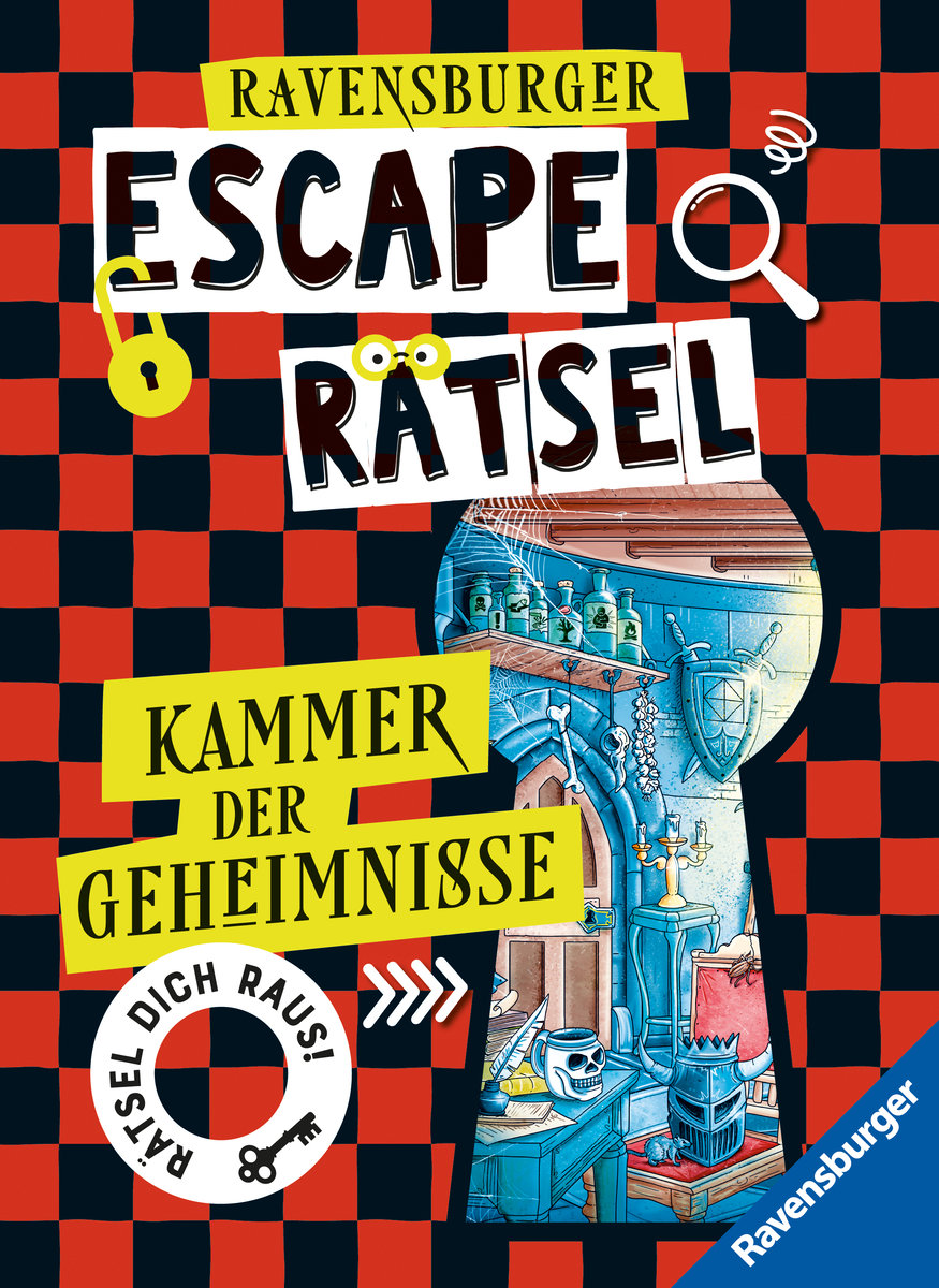 Ravensburger Escape Rätsel: Kammer der Geheimnisse - Rätselbuch ab 8 Jahre - Für Escape Room-Fans