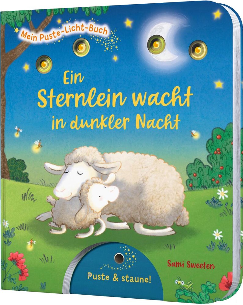 Mein Puste-Licht-Buch: Ein Sternlein wacht in dunkler Nacht