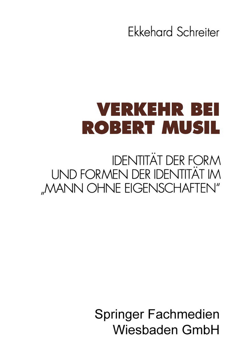 Verkehr bei Robert Musil