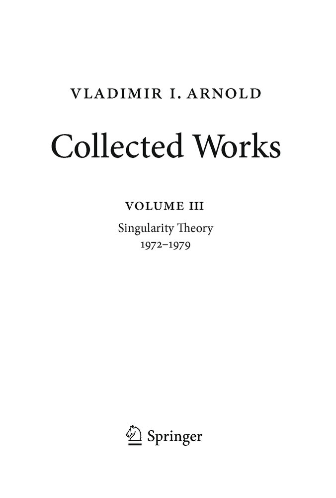 Vladimir Arnold - Collected Works