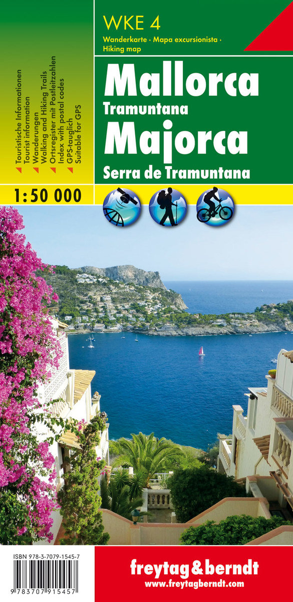 WKE 4 Mallorca - Tramuntana, Wanderkarte 1:50.000. 1:50'000