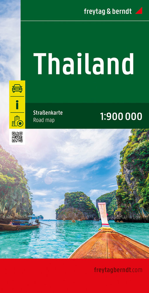 Thailand, Autokarte 1:900.000, freytag & berndt. 1:900'000