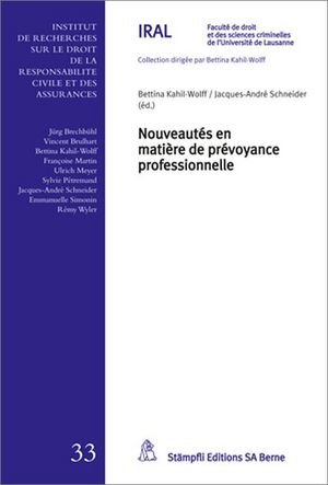 Nouveautés en matière de prévoyance professionnelle