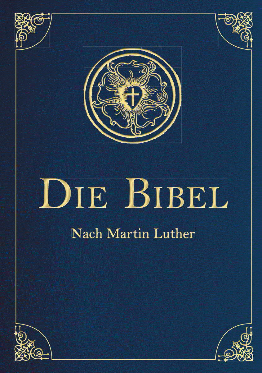 Die Bibel - Altes und Neues Testament. In Cabra-Leder gebunden mit Goldprägung