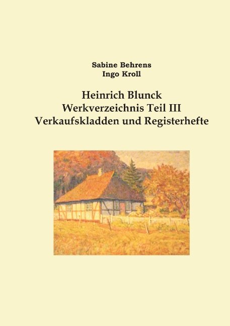 Heinrich Blunck Werkverzeichnis