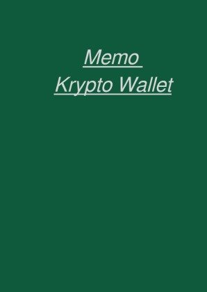 Memo Krypto Wallet