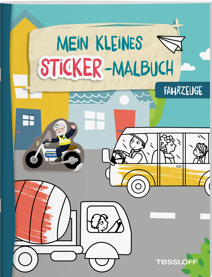 Mein kleines Sticker-Malbuch. Fahrzeuge