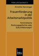 Frauenförderung in der Arbeitsmarktpolitik