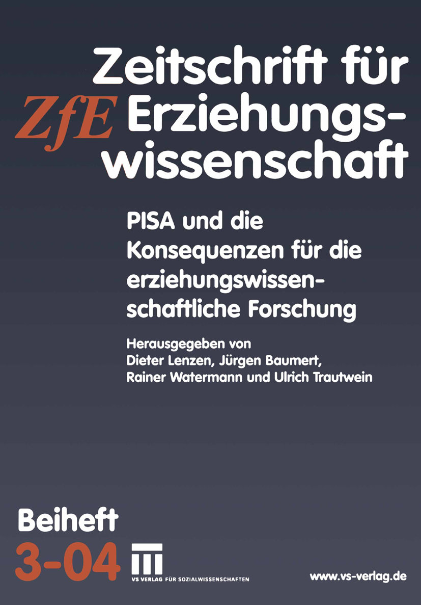 PISA und die Konsequenzen für die erziehungswissenschaftliche Forschung