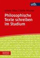 Philosophische Texte schreiben im Studium