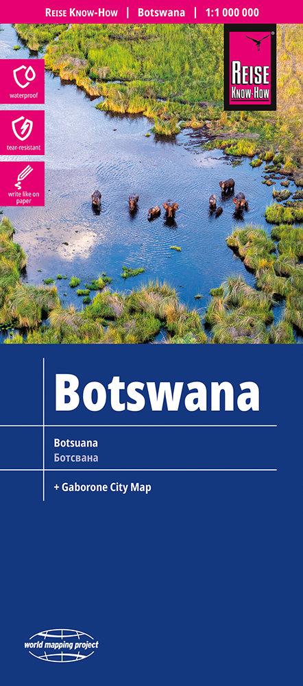 Reise Know-How Landkarte Botswana 1 : 1.000.000. 1:1'000'000