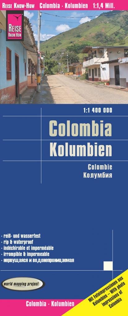 Reise Know-How Landkarte Kolumbien / Colombia (1:1.400.000). 1:1'400'000