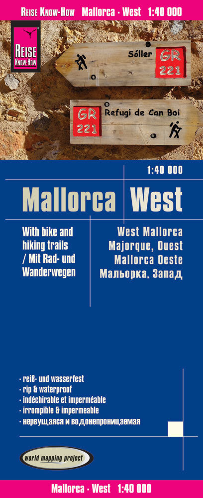 Reise Know-How Rad- und Wanderkarte Mallorca West (1:40.000). 1:40'000