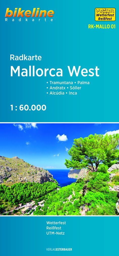 Radkarte Mallorca West. 1:60'000