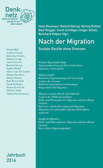 Jahrbuch Denknetz 2016: Nach der Migation