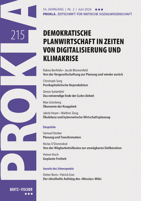 Demokratische Planwirtschaft in Zeiten von Digitalisierung und Klimakrise