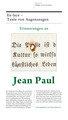 Erinnerungen an Jean Paul