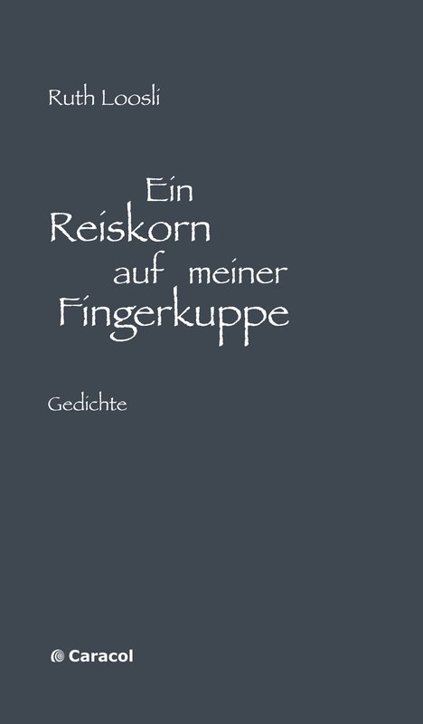 Ein Reiskorn auf meiner Fingerkuppe