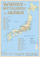 Whisky Distilleries Japan - Poster 42x60cm - Standard Edition. 1:1'750'000