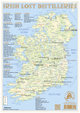 Whiskey Distilleries Ireland - Tasting Map. 1:1'800'000