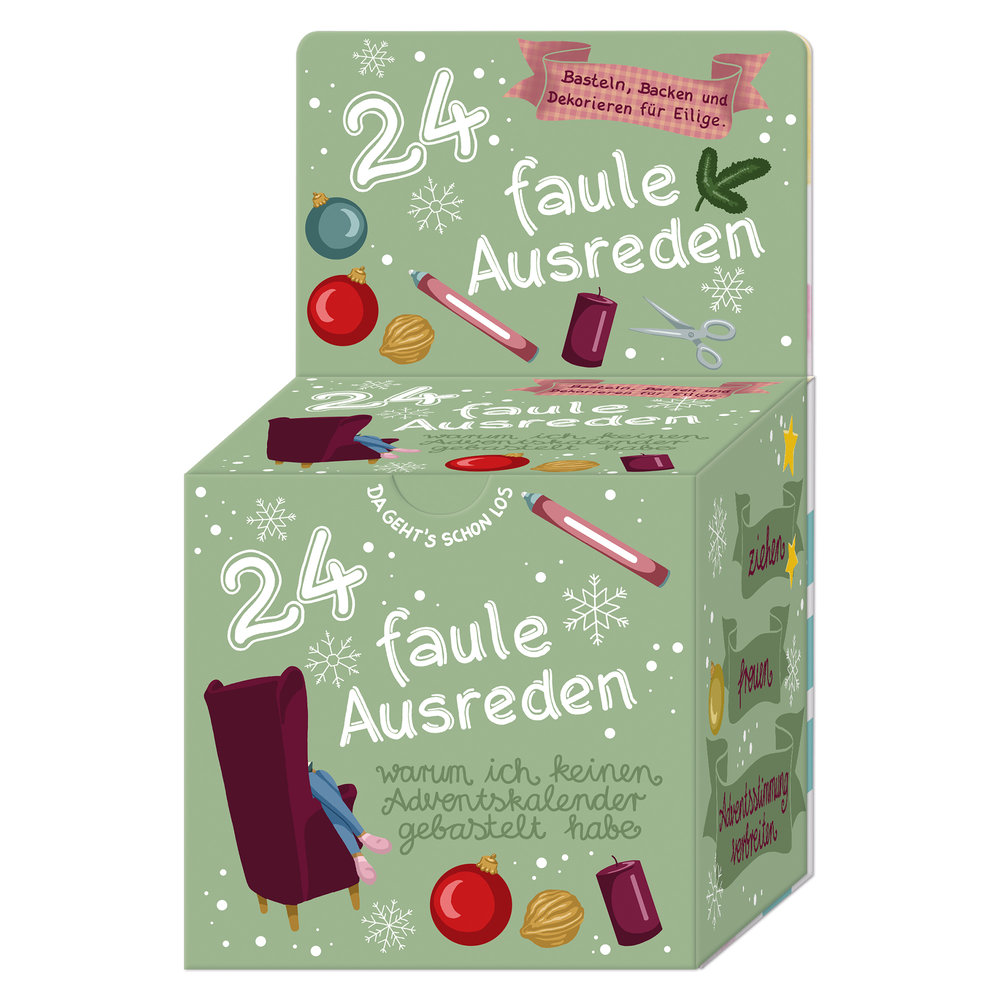 Adventskalender-Box  24 faule Ausreden  warum ich keinen Adventskalender gebastelt habe