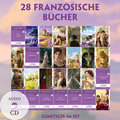 28 französische Bücher (28 Bücher + Audio-CDs) - Frank-Lesemethode - Kommentierte zweisprachige Ausgabe Französisch-Deut